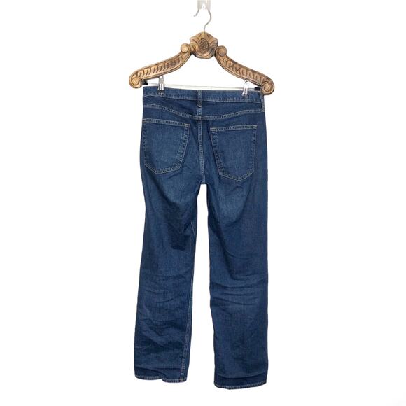 GAP Jeans 90's Loose Mid Rise Straight Leg Blue Denim Size 28 US Women's 6 - Picture 2 of 8